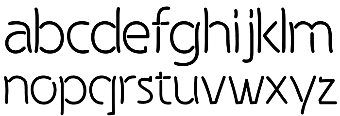 Spongy-Regular Font LOWERCASE