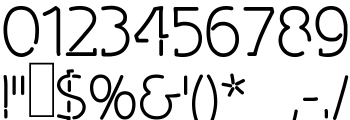 Spongy Thinsville Font OTHER CHARS