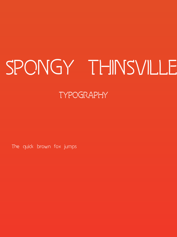 Spongy Thinsville Poster