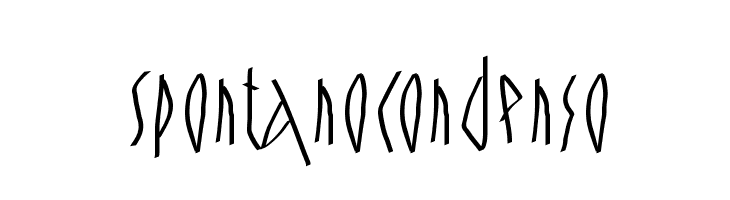 SpontanoCondenso  font caratteri gratis