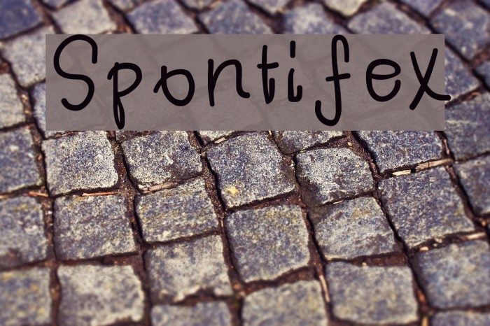 Spontifex Font examples