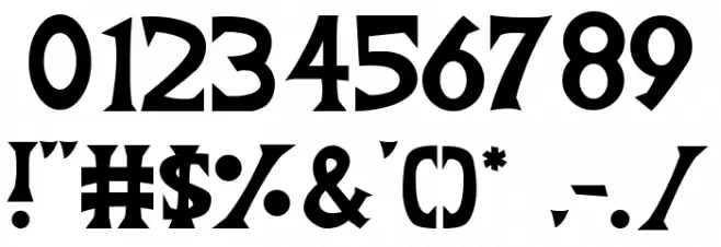 Spook Ville Font OTHER CHARS