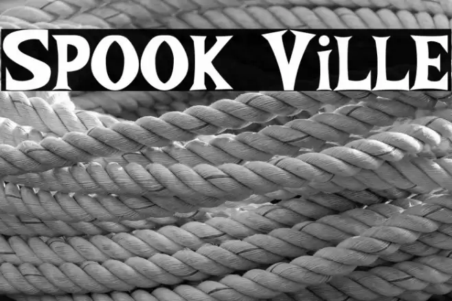Spook Ville Font examples