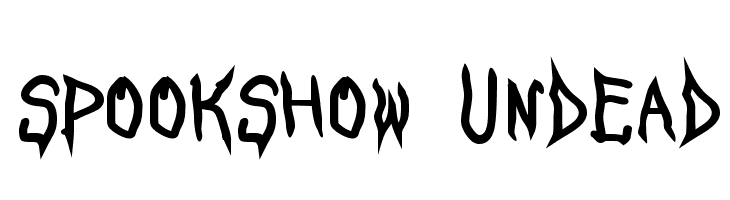 SpookShow Undead  नि: शुल्क फ़ॉन्ट्स डाउनलोड