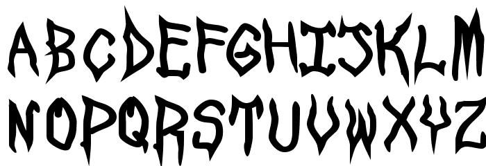SpookShow Undead Font LOWERCASE