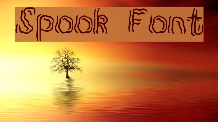 Spook Font examples