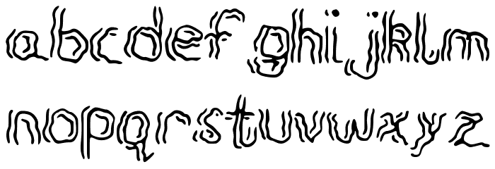 Spook Font LOWERCASE