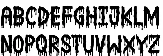 Spooked Schriftart Groß