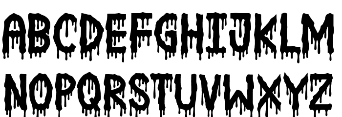 Spooked Font LOWERCASE