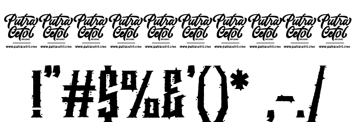 Spookies Identity Font OTHER CHARS