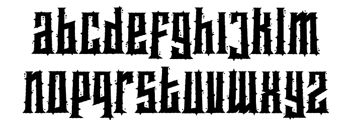 Spookies Identity Font LOWERCASE