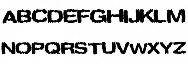 Spookies Schriftart Groß