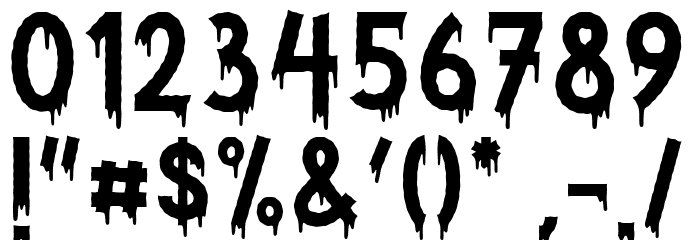 Spooktober Font Alte caractere