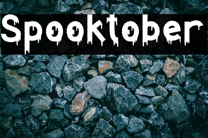 Spooktober Font examples