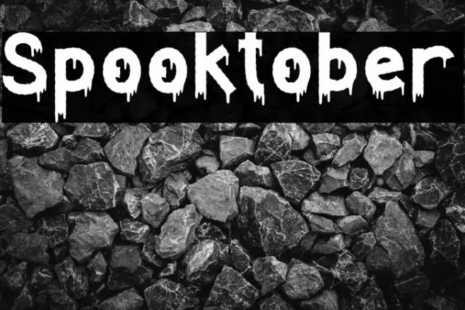 Spooktober Font examples