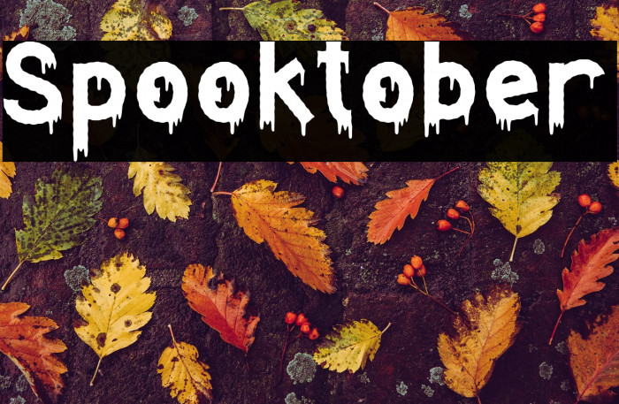 Spooktober Font examples