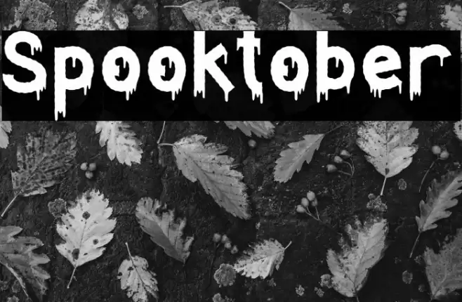 Spooktober Font examples