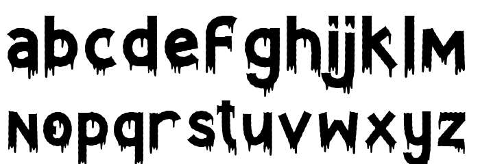 Spooktober Font Litere mici