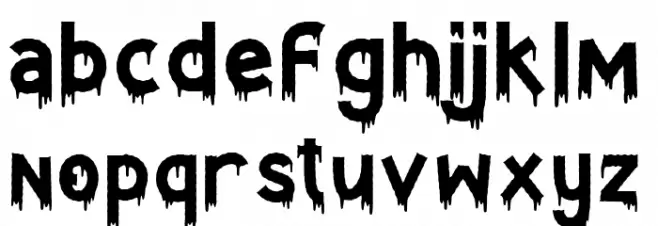 Spooktober Caratteri MINUSCOLO