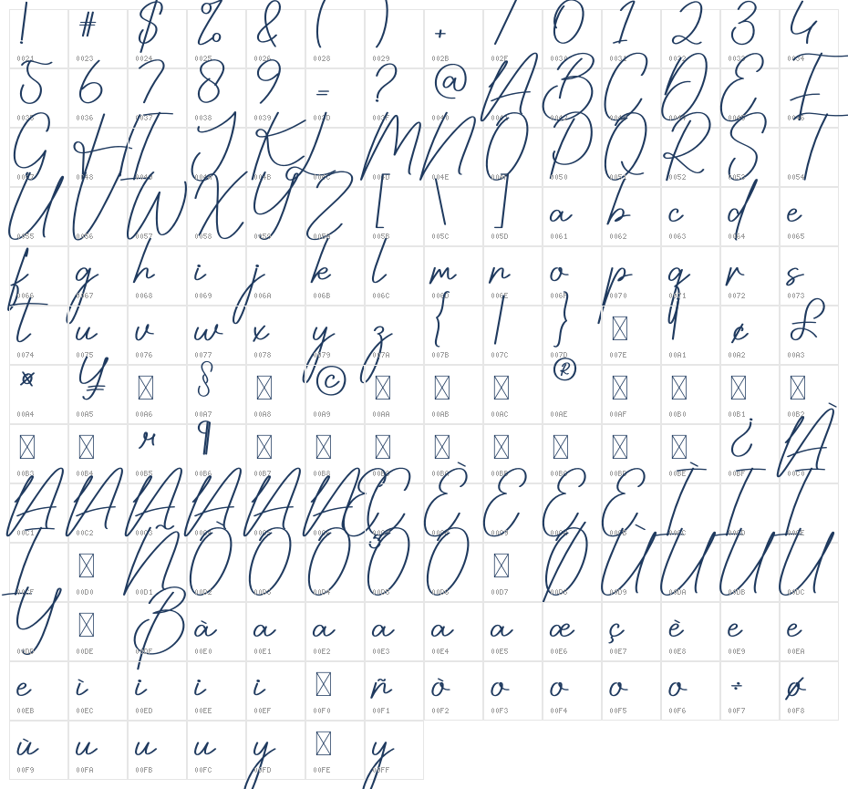 Spooky Background Character Map