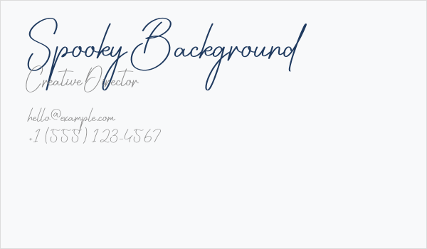 Spooky Background Business Card