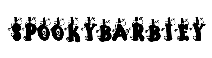 Spooky Barbiey  les polices de caractères gratuit tlcharger