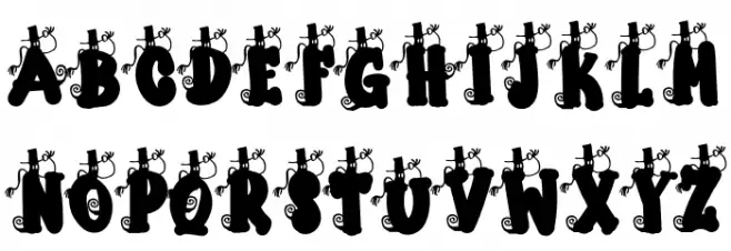 Spooky Barbiey फ़ॉन्ट लोअरकेस