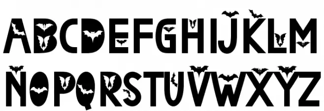 Spooky Bat Fonte OUTROS PERSONAGENS