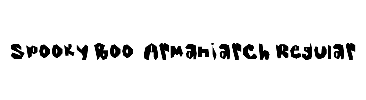 Spooky Boo _ Armaniarch Regular  les polices de caractères gratuit tlcharger