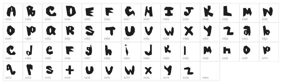Spooky Boo _ Armaniarch Regular Character Map