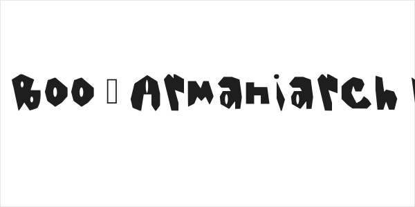 Spooky Boo _ Armaniarch Regular Logo