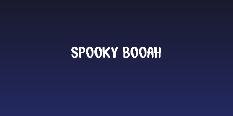 Spooky Booah Social Header