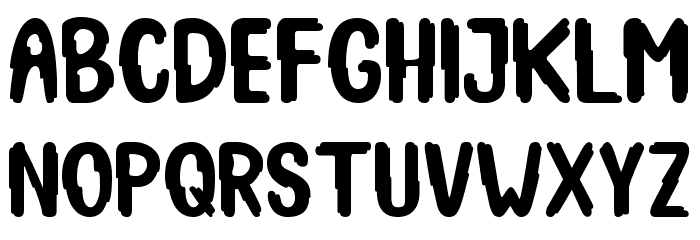 Spooky Booah Font LOWERCASE