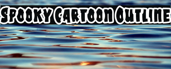 Spooky Cartoon Outline Example 1