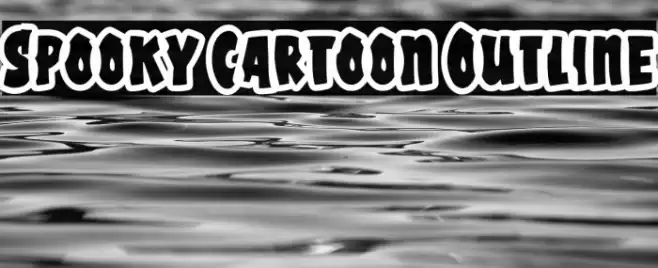 Spooky Cartoon Outline Fuentes examples