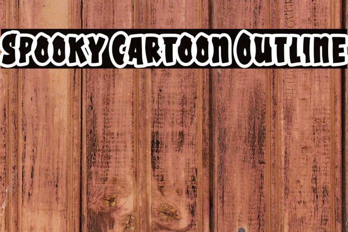 Spooky Cartoon Outline Example 3