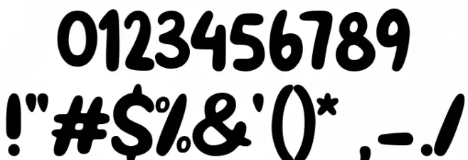 Spooky Cat Font OTHER CHARS