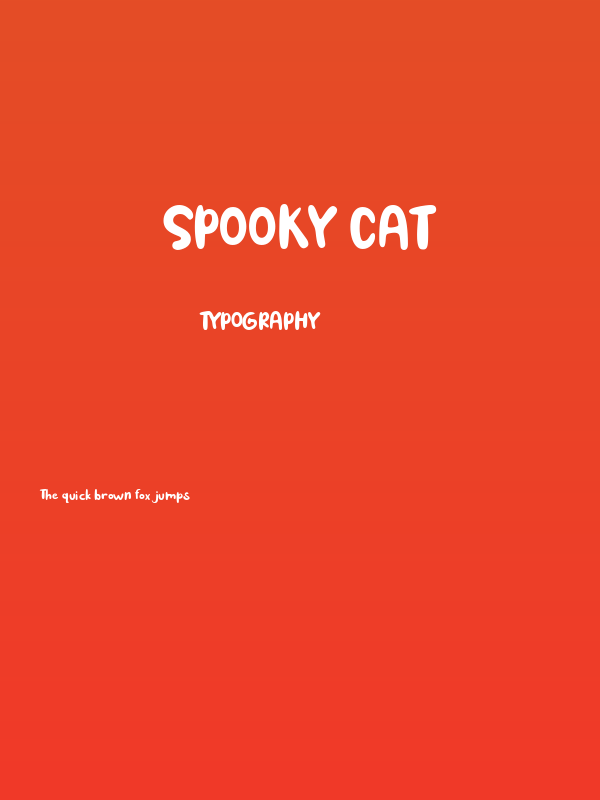 Spooky Cat Poster