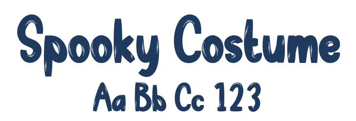 Spooky Costume Font Preview