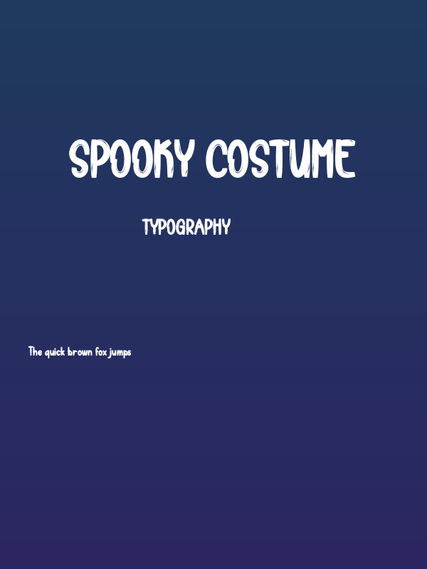 Spooky Costume Poster