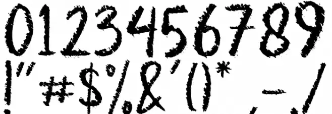 Spooky Crack Font OTHER CHARS