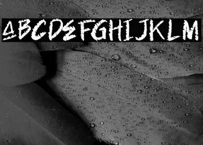 Spooky Crack Font examples