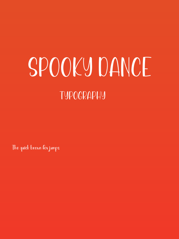 Spooky Dance Poster