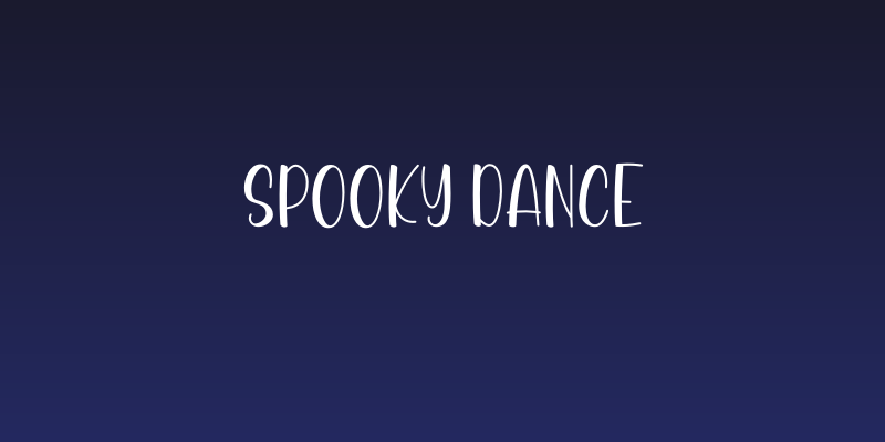 Spooky Dance Social Header