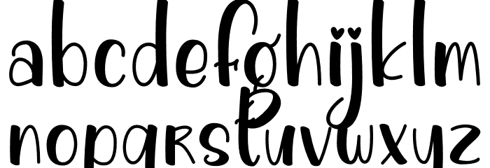 Spooky Dance Font LOWERCASE