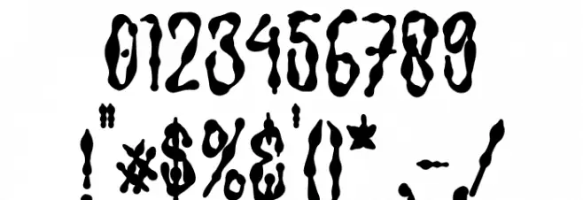 Spooky Fingers Font OTHER CHARS