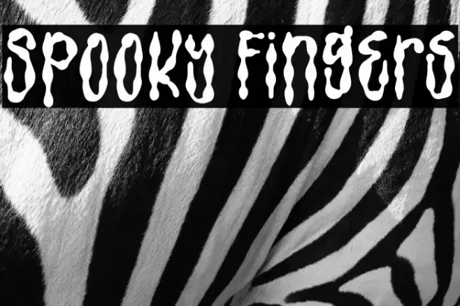 Spooky Fingers Font examples