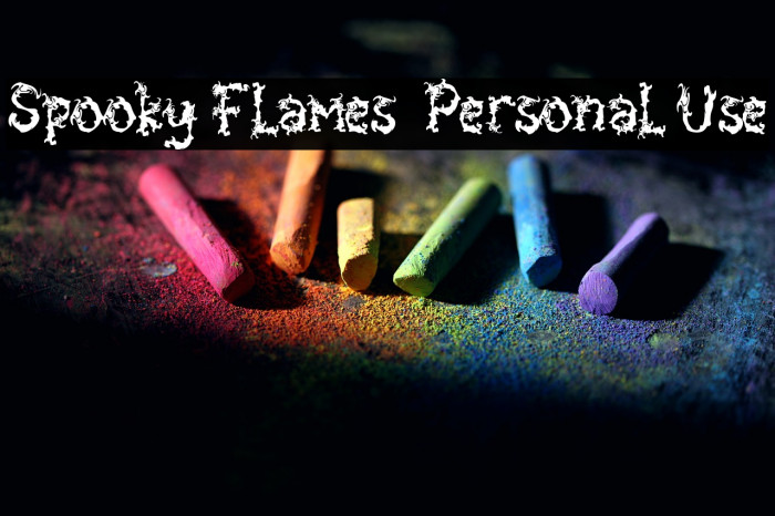 Spooky Flames - Personal Use Example 1