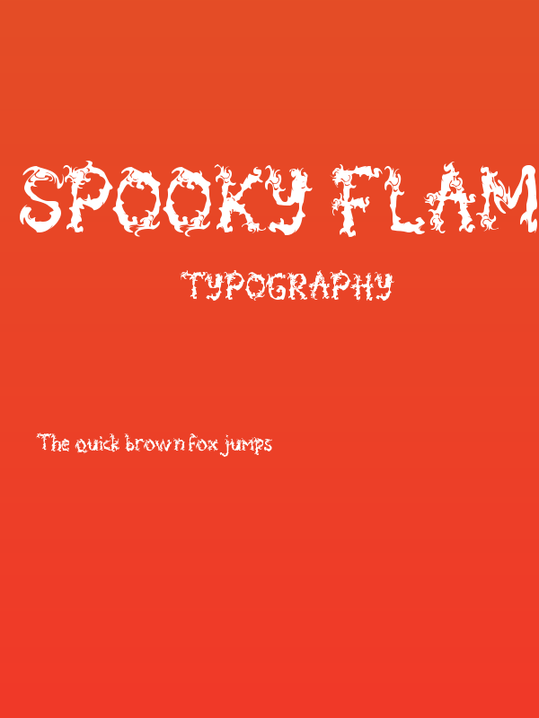 Spooky Flames - Personal Use Poster