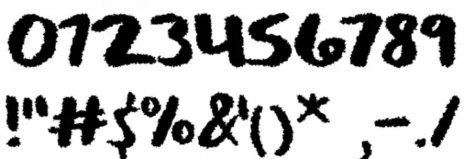 Spooky Fright Font OTHER CHARS